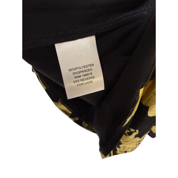 Rachel Roy Top Women's 2X sleeveless Gold Leaf Floral V-neck NWT - Picture 4 of 6